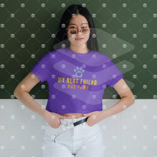 Min bästa vän har tassar t shirt