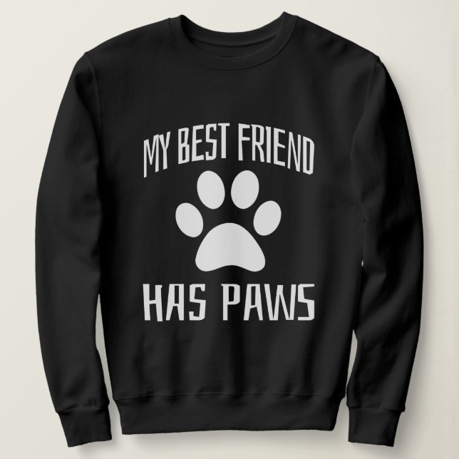 Min bästa vän har Tassar T Shirt (Design framsida)