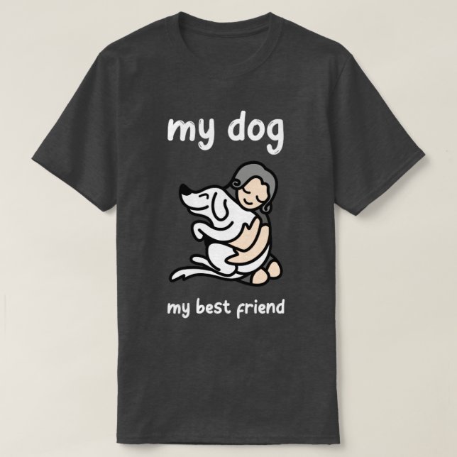 Min bästa vän i Hund T Shirt (Design framsida)