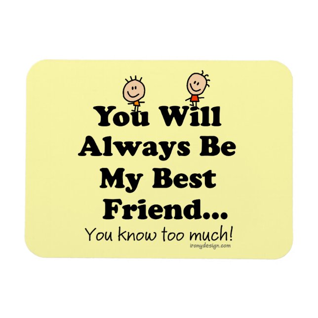 Min bästa vän magnet (Horisontell)