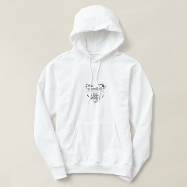 Min bästa vän min själströja hoodie (Design framsida)