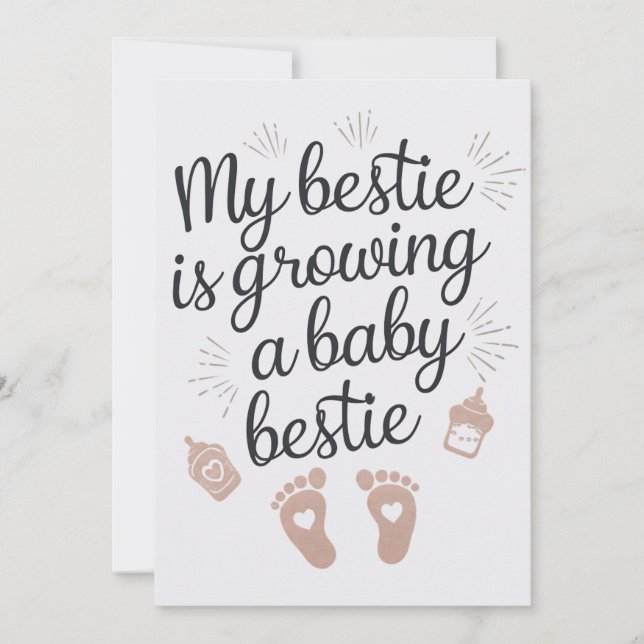 Min bästa vän Uppfostrar En Baby Bästa Vän Rolig G Julkort (Framsida)