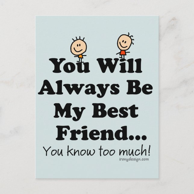 Min bästa vän vykort (Framsida)