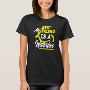Min bästa vän Warrior Gult Ribbon Endometriosis T Shirt