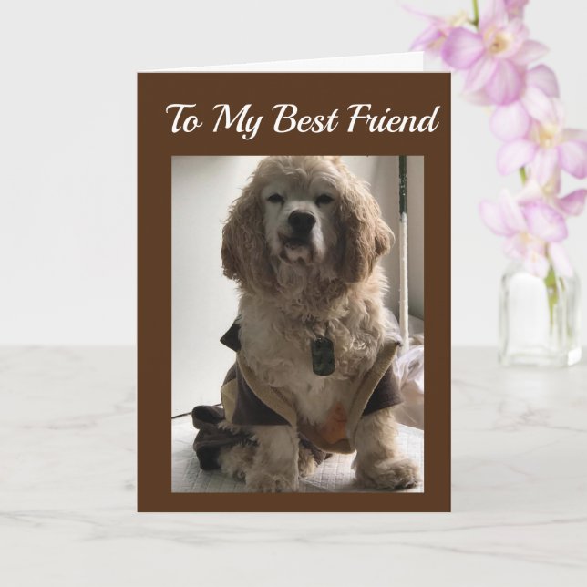 **MIN BÄSTA VÄNNE** PÅ BIRTHDAG KORT (Orkide)