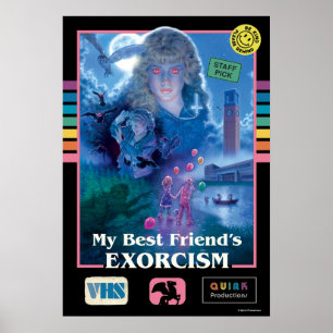 Min bästa väns exorcism Vintage VHS Cover Poster