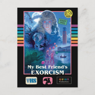 Min bästa väns exorcism Vintage VHS Cover Vykort