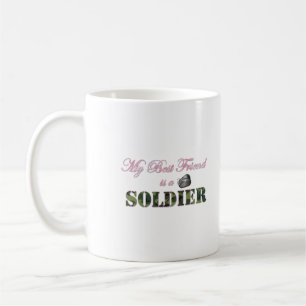 Min bäste vän är soldat - Militär make Kaffemugg