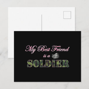 Min bäste vän är soldat - Militär make Vykort