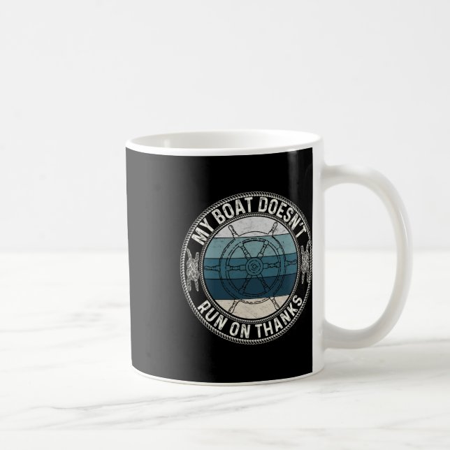Min båt är inte Springa på tack för att du sjösätt Kaffemugg (Höger)