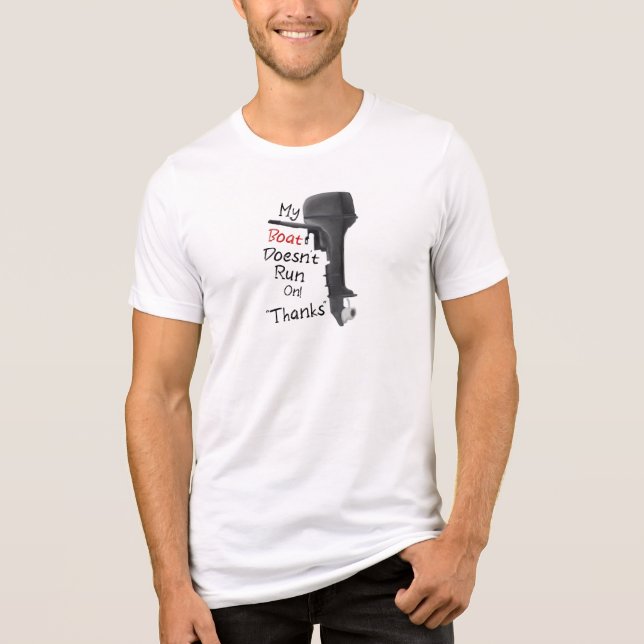 Min båt går inte på tack t shirt (Framsida)