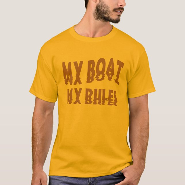 Min båt mitt Regler T-shirt (Framsida)