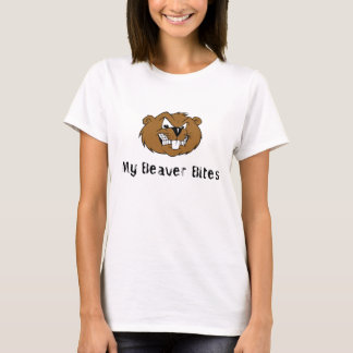 Min bäver biter T-tröja T-shirt