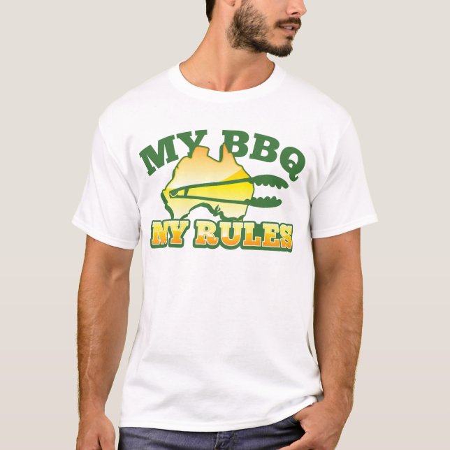 MIN BBQ MIN aussie design för REGLER T Shirt (Framsida)