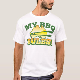 Min BBQ-REGLER! australiensisk design för Tee