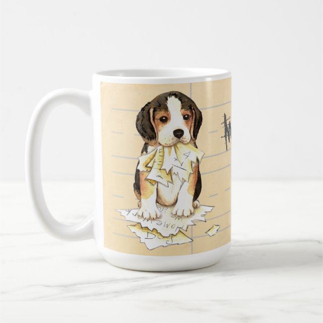 Min Beardie Ate min hemläxa Kaffemugg (Vänster)