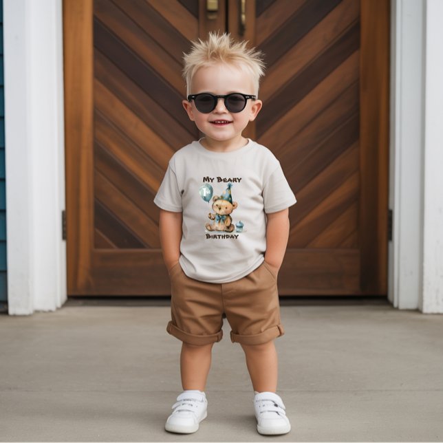 Min Beary 1-års födelsedags t-shirt (Skapare uppladdad)
