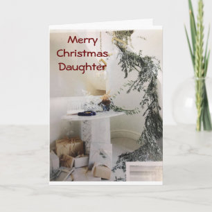 MIN BEAUTIFUL DAUGHTER GÖR CHRISTMAS MERRIER CARD KORT