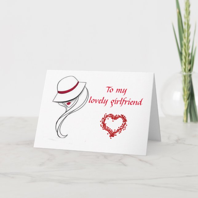 MIN **BEAUTIFUL GIRLFRIEND** PÅ BIRTHDAG KORT (Framsida)