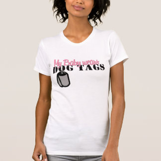 Min bebis ha på sig hundbrickor tee shirt
