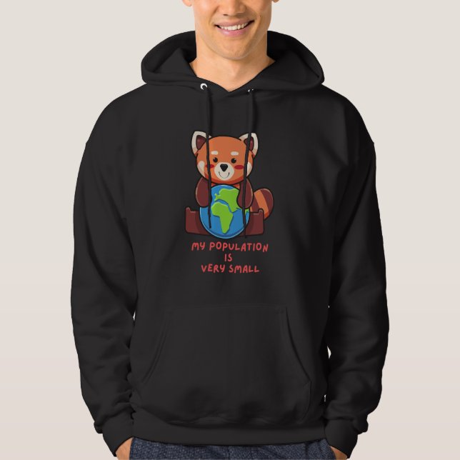 Min befolkning är mycket liten. hoodie (Framsida)