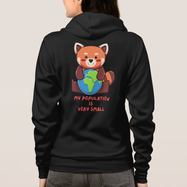 Min befolkning är mycket liten. t shirt (Baksida)