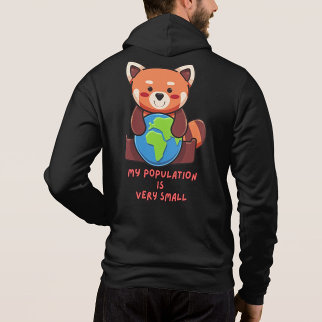 Min befolkning är mycket liten. t shirt (Baksida)