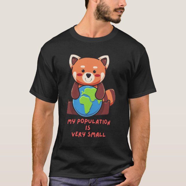 Min befolkning är mycket liten. t shirt (Framsida)