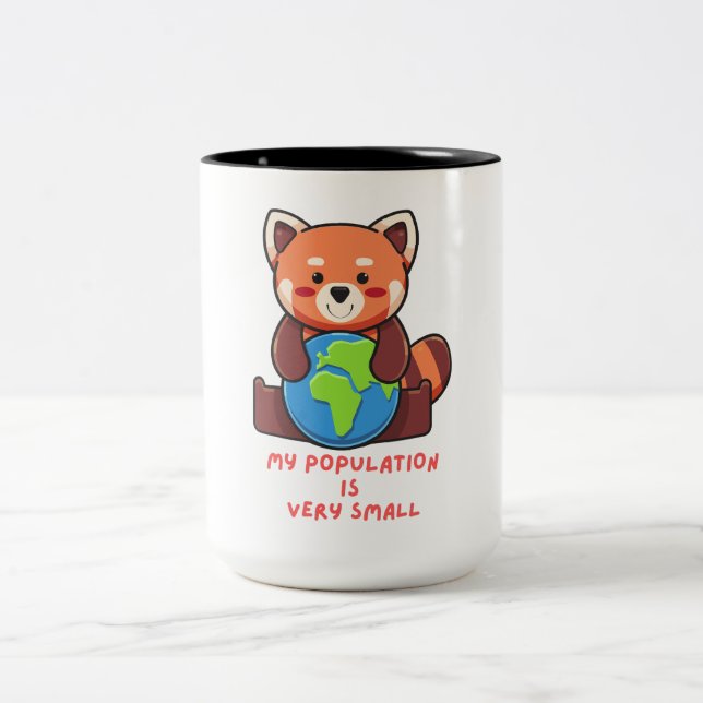 Min befolkning är mycket liten. Två-Tonad mugg (Center)