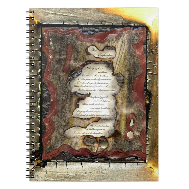 Min bekännelse anteckningsbok (Framsidan)