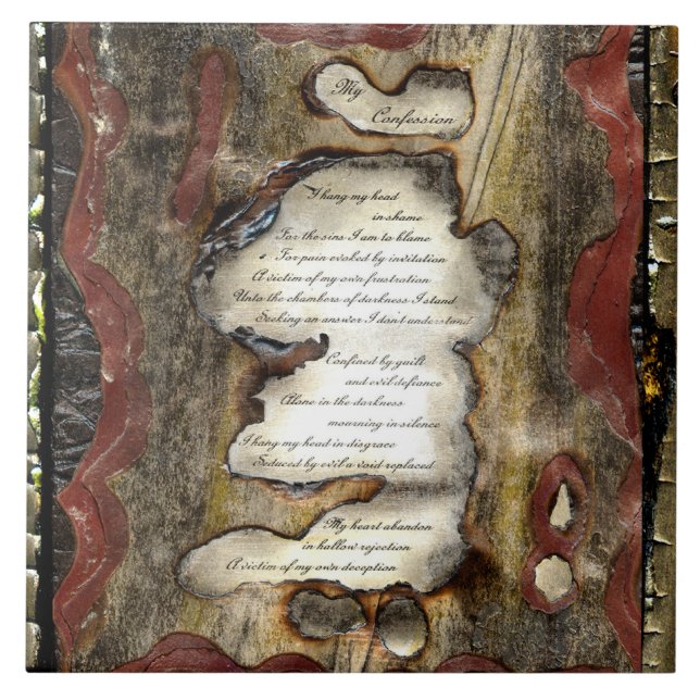 Min bekännelse kakelplatta (Framsidan)