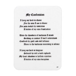 Min bekännelse magnet