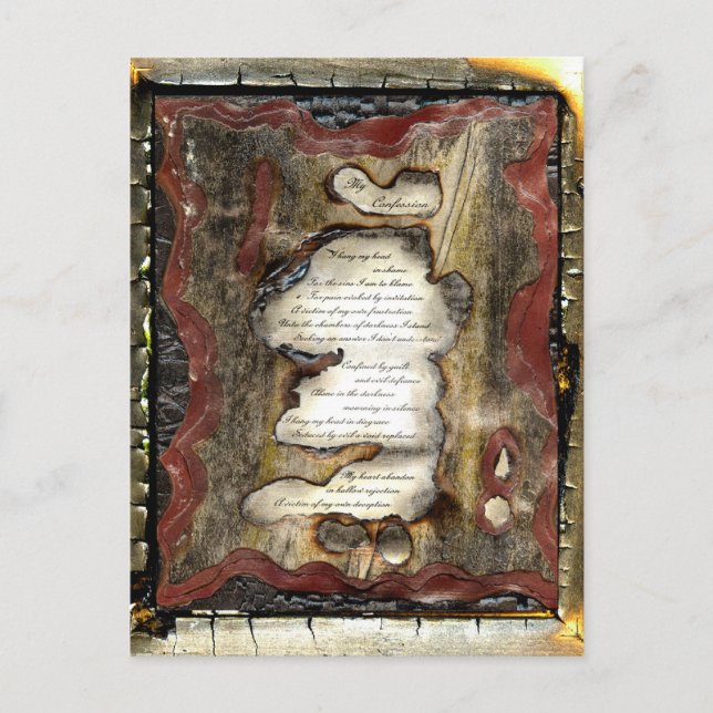 Min bekännelse vykort (Framsida)