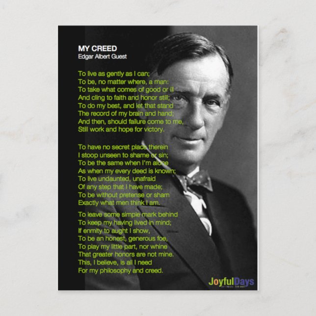 Min bekännelse vykort (Framsida)