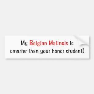 Min belgiska Malionis är mer smart…, Bildekal
