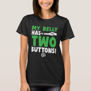 Min Belly har två knappar Gastroparesis-medvetande T Shirt