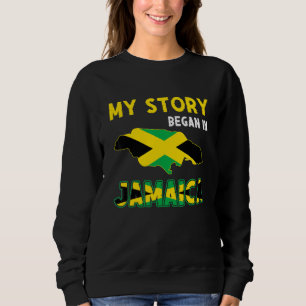 Min berättelse började i Jamaica Flagga stolthet j T Shirt