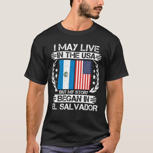 Min berättelse börjar i El Salvador T Shirt (Framsida)