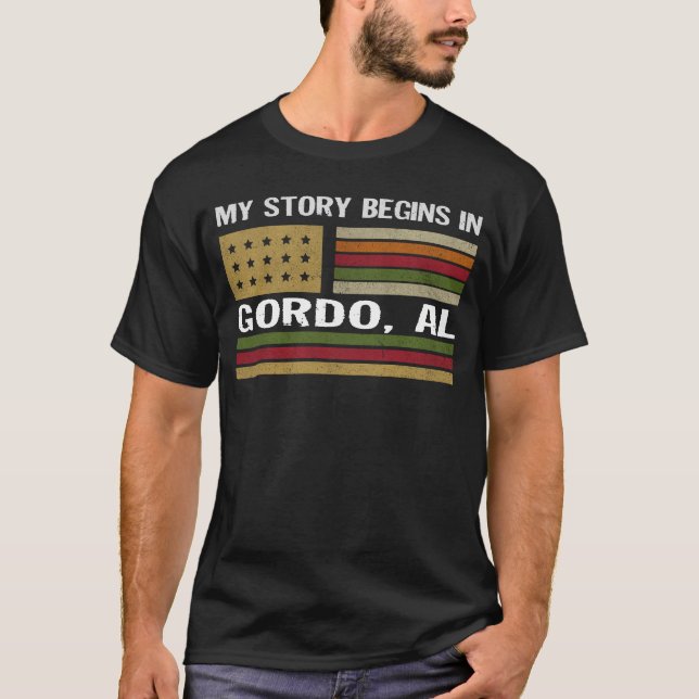 Min berättelse börjar i GORDO AL T Shirt (Framsida)