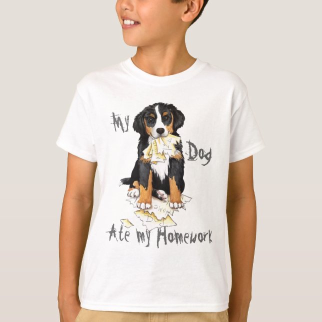 Min Berner Ate Min hemläxa T-shirt (Framsida)