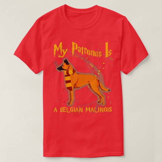 Min beskyddare är BELGIEN MALINOIS - BELGIEN MALIN T Shirt (Design framsida)