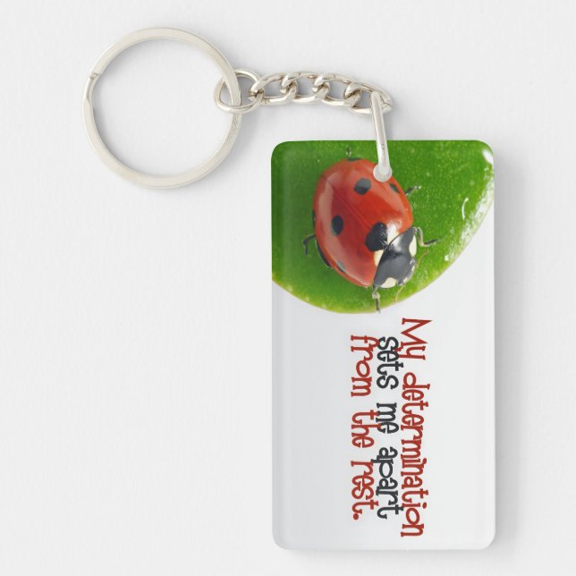 "Min beslutsamhet" Motiveringsbekräftelse Nyckelring (Framsidan)