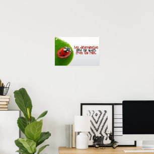 "Min beslutsamhet" Motiveringsbekräftelse Poster