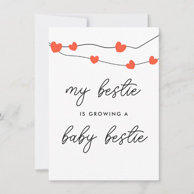 Min Bestie är en gravid Mamma att bli Gravid kort (Framsida)