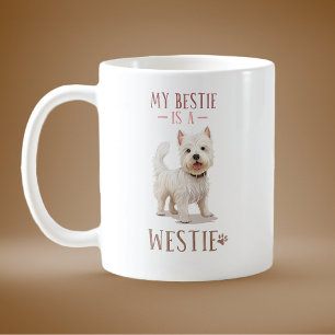 Min Bestie är en Westie Kaffemugg