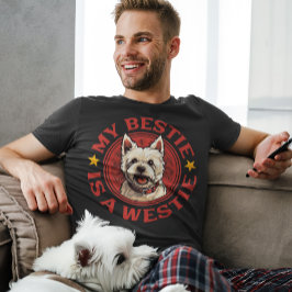 Min Bestie är en Westie Väster Highland White Terr T Shirt