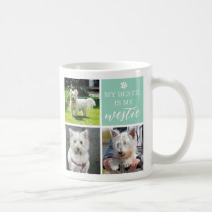Min Bestie är min Westie Hund älskare Photo Collag Kaffemugg