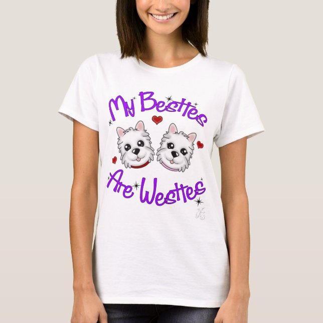Min Besties är Westies-Pojke och flickavalper Tee (Framsida)
