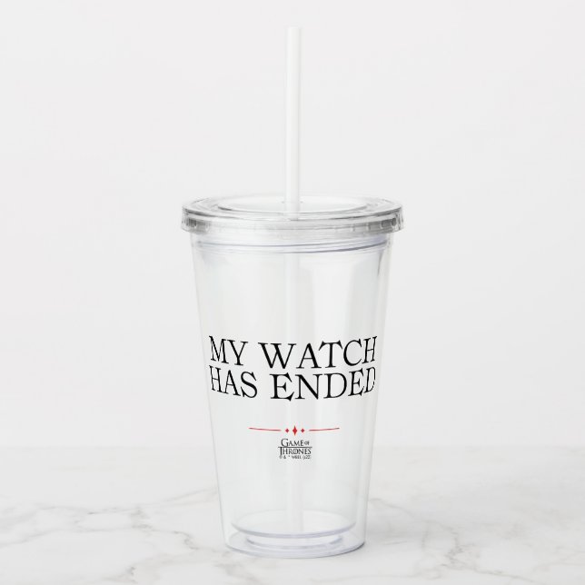 Min bevakning har avslutats take away mugg (Framsida)