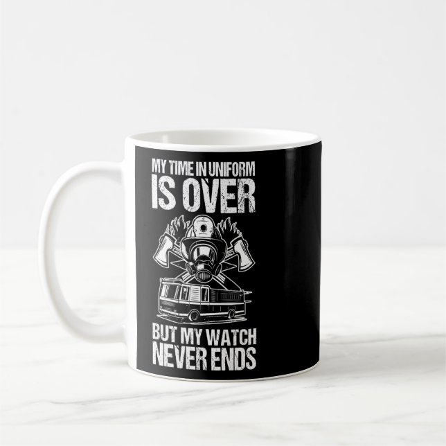 Min bevakning slutar aldrig den ynkliga, trötta br kaffemugg (Vänster)